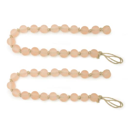 24" Frosted Glass Bead Garlands